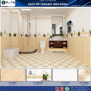 Gạch ốp tường (30x60) PT38001 men bóng 