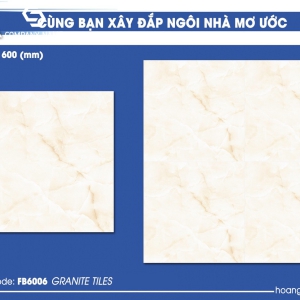 Gạch lát nền (60×60) HP.FB6006 đá bóng kính
