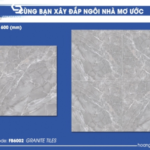 Gạch lát nền (60×60) HP.FB6002 đá bóng kính
