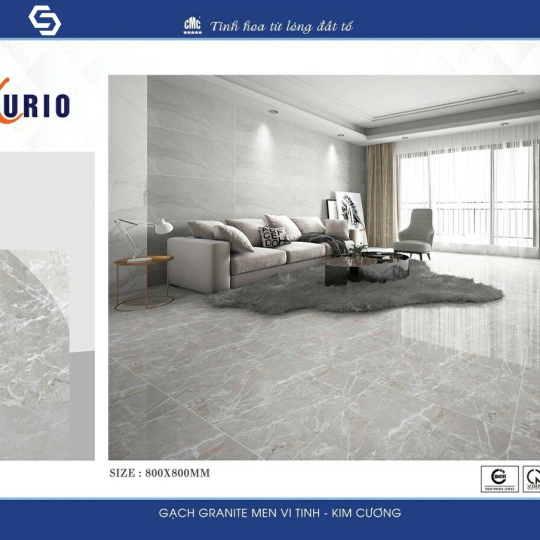 GẠCH BÓNG KÍNH LÓT NỀN 80X80 