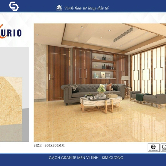 GẠCH BÓNG KÍNH LÓT NỀN 80X80 