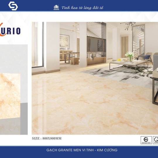 GẠCH BÓNG KÍNH LÓT NỀN 80X80 