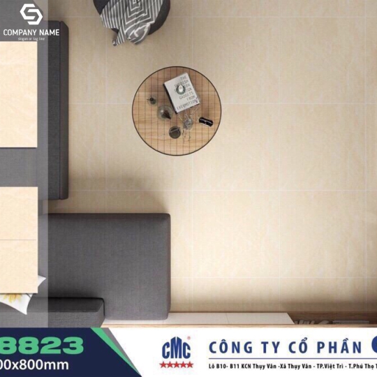 GẠCH BÓNG KÍNH LÓT NỀN 80X80 