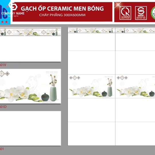 Gạch ốp tường (30x60) VTH.LD3601 men bóng