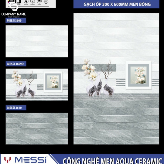 Gạch ốp tường (30x60) THP.M3609 men bóng